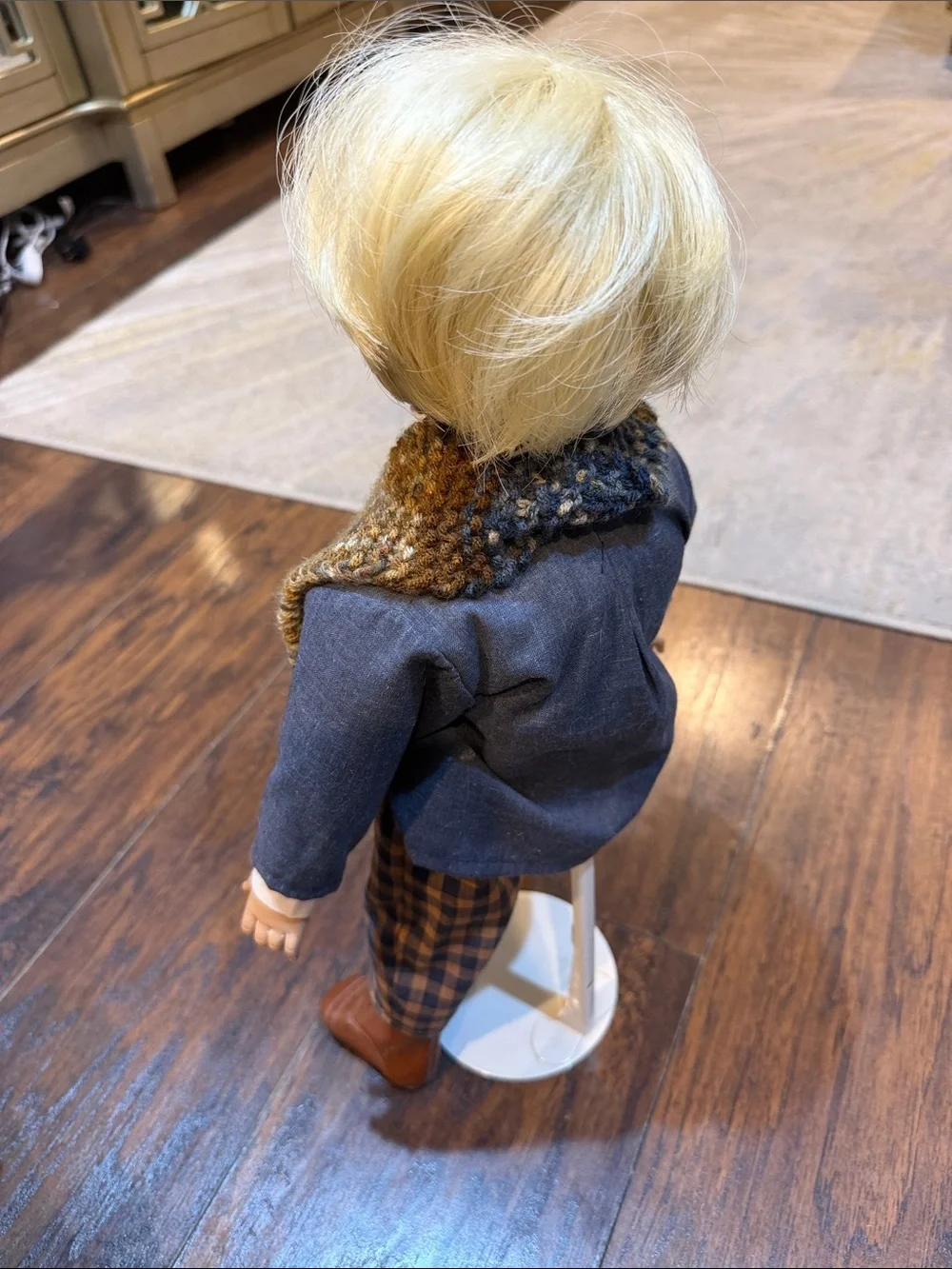EARLY HEIDI OTT HANSLI, VINTAGE DOLL, blond hair blue eyes boy